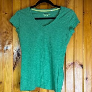 So Wear It Declare It Green V-Neck Short Sleeve Tee